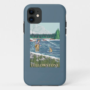 Coques Pour iPhone Pêcheur à la mouche - West Yellowstone, Montana