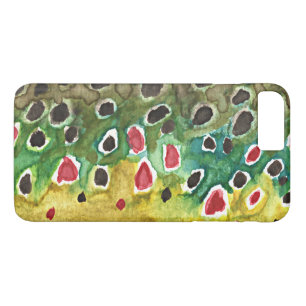 Coque iPhone 8 Plus/7 Plus Pêcheur Brown de truites