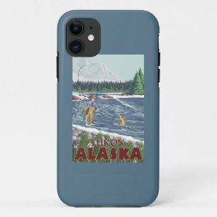 Coque Case-Mate iPhone Pêcheur de mouche - le Yukon, Alaska