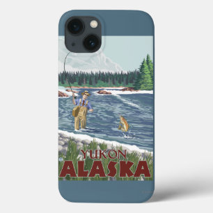 Coque Case-Mate iPhone Pêcheur de mouche - le Yukon, Alaska