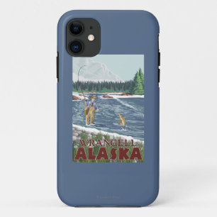 Coque Case-Mate Pour iPhone Pêcheur de mouche - Wrangell, Alaska