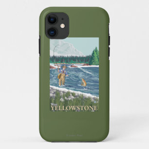 Coques Pour iPhone Pêcheur de mouche - Yellowstone occidental,