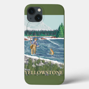Coque Case-Mate iPhone Pêcheur de mouche - Yellowstone occidental,