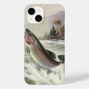 Coque Pour iPhone 14 Pêcheur vintage de truite arc-en-ciel Pêche du poi