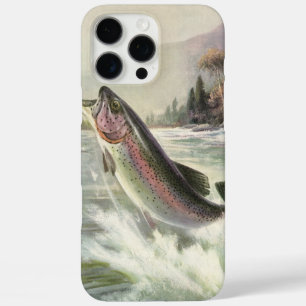 Coques iPhone 16 Pro Max Pêcheur vintage de truite arc-en-ciel Pêche du poi