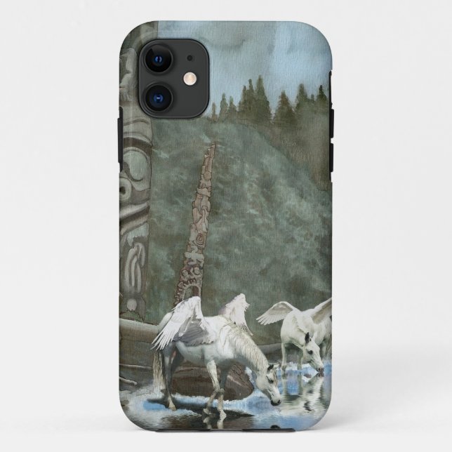 Coques Case-Mate iPhone Pegasi sacré boit de l'Imaginaire de rivière Art (Dos)