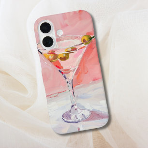 Coque Pour iPhone 16 Peinture à cocktails Martini