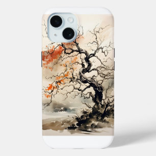 Coque Case-Mate iPhone Peinture à l'encre de l'arbre tordu