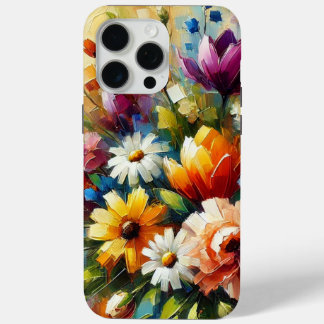 Coque Case-Mate iPhone "Peinture à l'huile Abstraite colorée des fleurs d