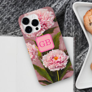 Coque Case-Mate iPhone Peinture à l'huile de bouquet de joli oeillet rose