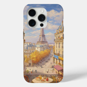 Coque Case-Mate iPhone Peinture à l'huile d'un balcon romantique parisien