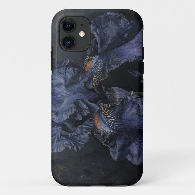 Coques Case-Mate iPhone Peinture à l'huile Iris Botanique (Dos)