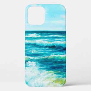 Case-Mate iPhone Case peinture à l'huile montrant les vagues de l'océan