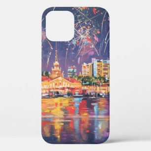Case-Mate iPhone Case Peinture à l'huile sur la toile du port de Sotchi