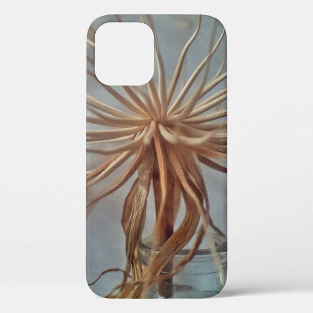 Coques Case-Mate iPhone Peinture abstraite blanche et brune (Verso)