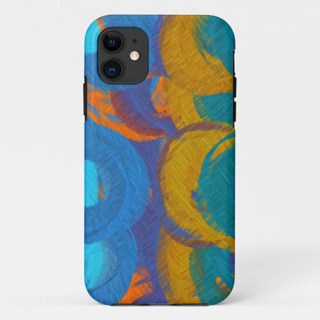 Coques Case-Mate iPhone Peinture Abstraite | Couleurs rétro 15 (Dos)