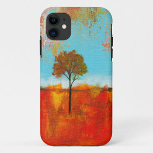 Coques Pour iPhone Peinture abstraite d'art d'arbre de paysage
