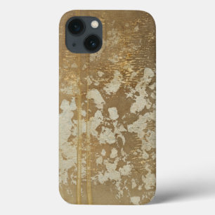 Coques Pour iPhone Peinture abstraite d'or avec les taches argentées