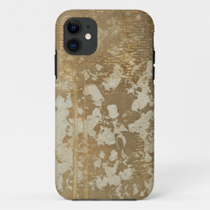 Coque Case-Mate iPhone Peinture abstraite d'or avec les taches argentées