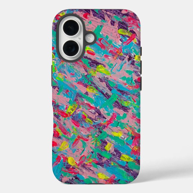 Coques Case-Mate iPhone Peinture Abstraite esthétique arc-en-ciel (Verso)