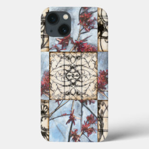 Coques Pour iPhone Peinture abstraite lambrissée de Scrollwork