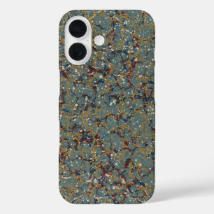 Coque Pour iPhone 16 Peinture Abstraite Marbrée
