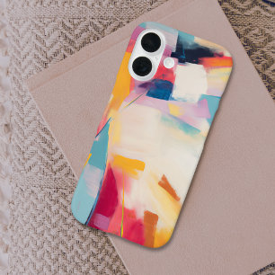 Coque Pour iPhone 16 Peinture Abstraite Moderne Colorée