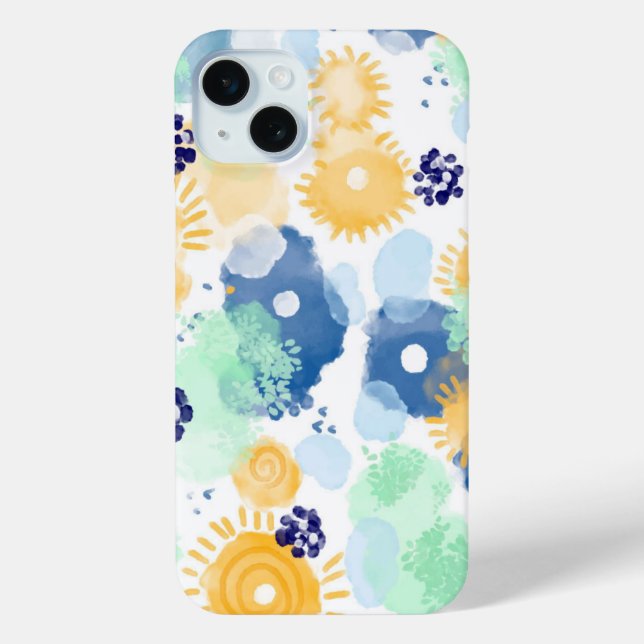 Coques Case-Mate iPhone Peinture abstraite motif aquarelle vive  (Verso)