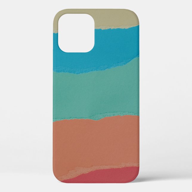 Coques Case-Mate iPhone Peinture abstraite orange et noire (Verso)