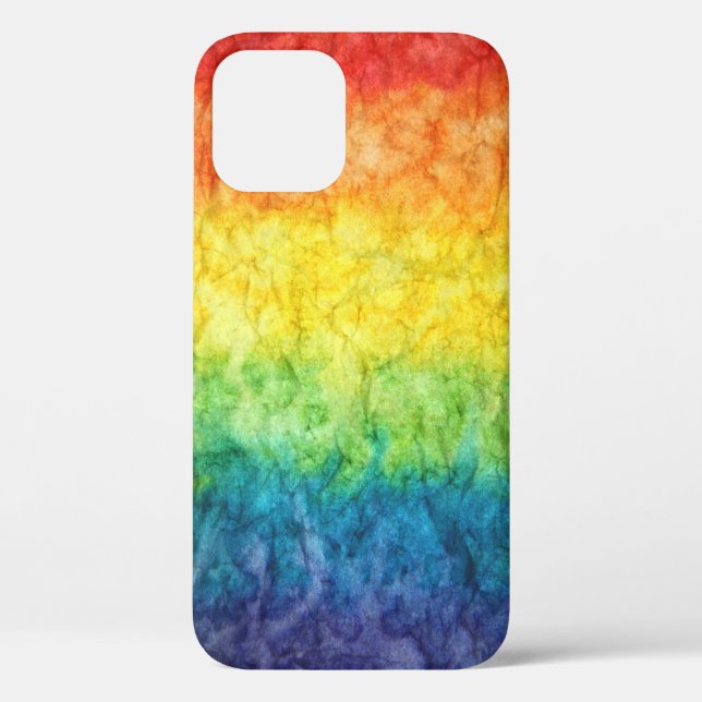 Coques Case-Mate iPhone Peinture abstraite orange verte et bleue (Verso)