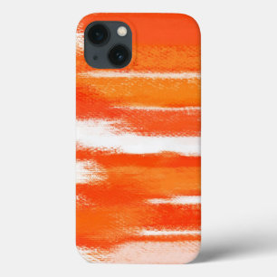 Case-Mate iPhone Case Peinture Abstraite Orange White Abstrait Art Coq