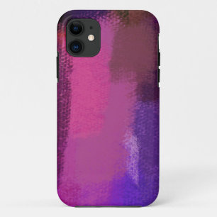 Coques Pour iPhone Peinture Abstraite Purple Retro Art Abstrait 10