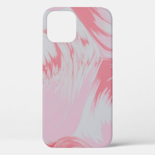 Case-Mate iPhone Case Peinture abstraite rose et blanche