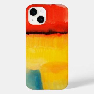 Coque Pour iPhone 14 Peinture Abstraite rouge moderne