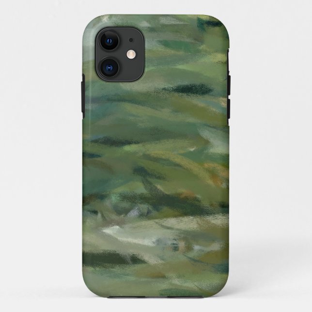 Coques Case-Mate iPhone Peinture Abstraite verte (Dos)