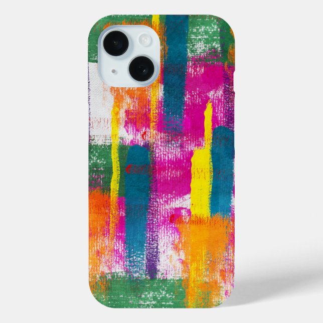 Coques Case-Mate iPhone Peinture arc-en-ciel artistique Abstraite (Verso)