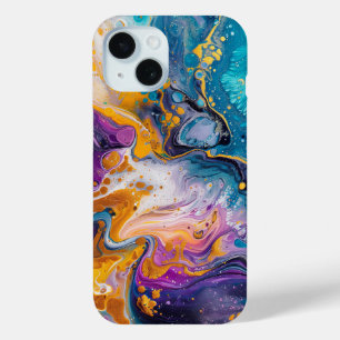 Coque Case-Mate iPhone Peinture arc-en-ciel pour liquide Abstrait mignonn