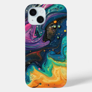 Coque Case-Mate iPhone Peinture arc-en-ciel pour liquide Abstrait mignonn