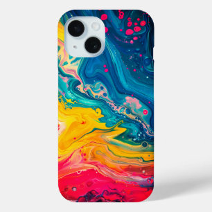 Coque Case-Mate iPhone Peinture arc-en-ciel pour liquide Abstrait mignonn