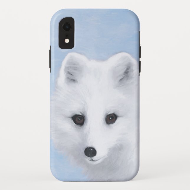 Coques Case-Mate iPhone Peinture Arctic Fox - Art original de la faune (Dos)