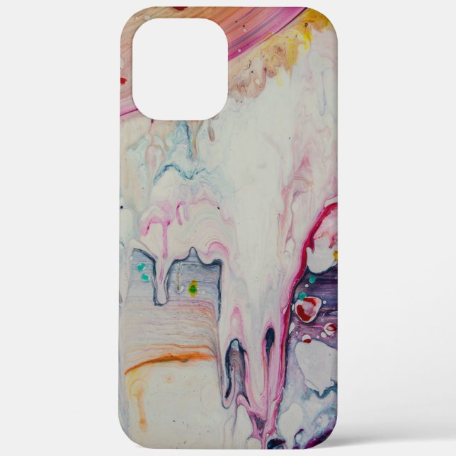 Coques Case-Mate iPhone Peinture Art Acryli Fluid-deco (Verso)