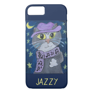 Coque iPhone 7 Peinture bariolée de chat