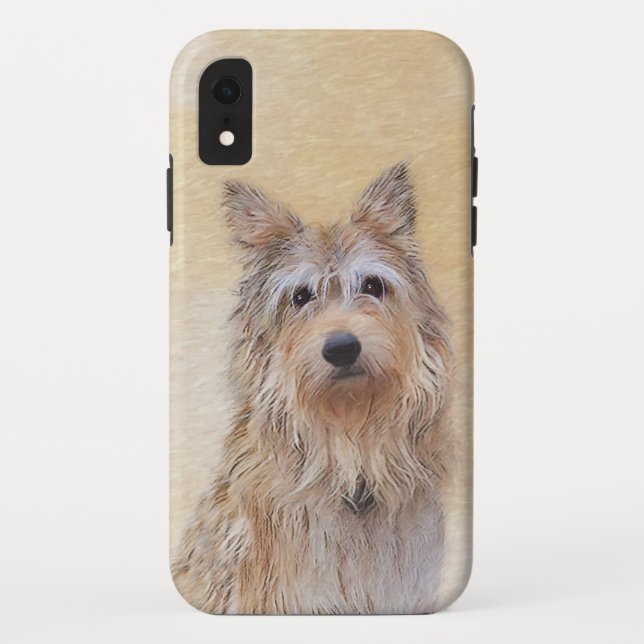 Coques Case-Mate iPhone Peinture Berger Picard - Joli art original chien (Dos)
