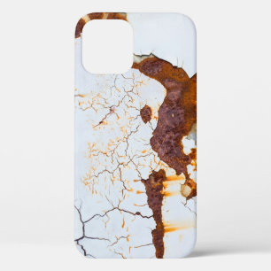 Case-Mate iPhone Case Peinture blanche fêlée, voiture rouillée.