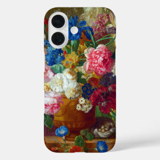 Coque Pour iPhone 16 Peinture classique Vintage Fleurs