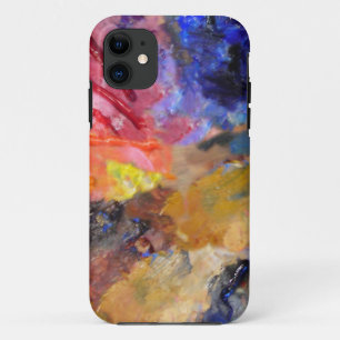 Coque iPhone 11 Peinture colorée de la palette du peintre