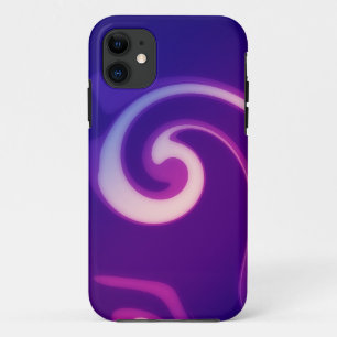 Coque Case-Mate Pour iPhone Peinture d'art à spirale violette