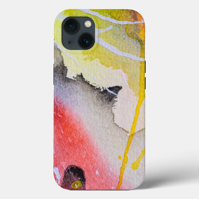 Coques Case-Mate iPhone Peinture d'art abstrait aquarelle (Verso)