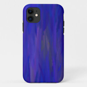 Coques Pour iPhone Peinture d'art Abstrait bleu 4
