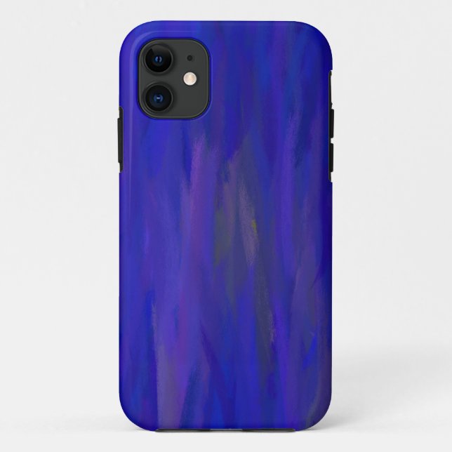 Coques Case-Mate iPhone Peinture d'art Abstrait bleu 4 (Dos)